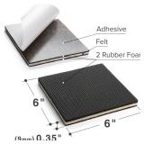 X-PROTECTOR Non Slip Furniture Pads  2 PCS Premium Furniture Grippers 6\! Best SelfAdhesive Rubber Feet Furniture Feet  Ideal Non Skid Furniture Pad Floor Protectors  Keep Furniture in Place! - 