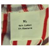 Lilyco Red Striped Sleeveless Top XL - Retail: $25