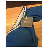 Aidonger Blue Swimsuit Triangle Trim Large - Retail: $25
