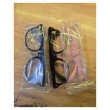 FANNYGO Kids Blue Light Blocking Glasses 3 Pack Fanngo Kids Computer Reading Glasses for Boys And Girls Age 3-9 (Black + Dark blue + Light powder) - Retail: $10