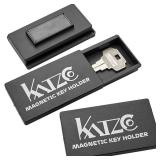 3-Pack Magnetic Key Lock Box by Katzco - Hide a Spare Key - 1.25 x 2.75 in Strong Magnet Case for Car, Home, Outdoor Use - Discreet Storage for Emergency Access - Black - Retail: $10