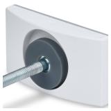 Wall Nanny - Baby Gate Wall Protector (Made in USA) Protect Walls from Pet Gates and Dog Gates - No Safety Hazard on Spindles - for Child Pressure Mounted Baby Gate for Stairs Cup Guard - White, 4 Pac