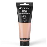 GOTIDEAL Acrylic Paint Champagne Flesh Tubes(120ml, 4.1 oz) Non Toxic Non Fading,Rich Pigments for Painters, Adults and Kids, Ideal for Canvas Wood Clay Fabric Ceramic Craft Supplies (Champagne) - Ret
