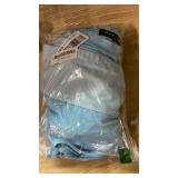 JASAMBAC 3 Piece Swimsuit Women Long Sleeve Swim Shirts for Woman Green Gradient Rash Guard with Boyshorts M