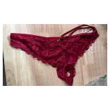 Red Lace thong size XXL  - Retail: $15