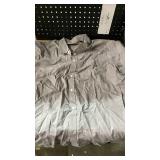 Italian Designer Gray Linen Button-Down Shirt size large  - Retail: $45