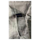 Italian Designer Gray Linen Button-Down Shirt size large  - Retail: $45