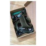 PoyPet Reflective Soft Breathable Mesh Dog Harness Choke-Free Double Padded Vest with Adjustable Neck and Chest(Military Green,XS) - Retail: $16