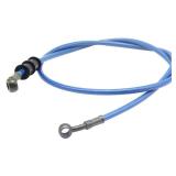 Motorcycle Brake Line, Stainless Brake Hose, Motorcycle Braided Steel Brake Clutch, Pack of 1, Flexible Brake Line for Bikes Motocross Street Bikes (120cm47.2\,Blue) - Retail: $11in