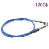 Motorcycle Brake Line, Stainless Brake Hose, Motorcycle Braided Steel Brake Clutch, Pack of 1, Flexible Brake Line for Bikes Motocross Street Bikes (120cm47.2\,Blue) - Retail: $11in