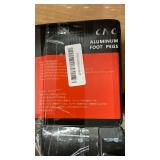 CNC Aluminum Motorcycle Foot Pegs - Black - Retail: $35