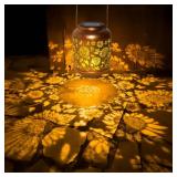 ANYTALK Solar Lanterns Outdoor Waterproof, Sunflower Gifts for Women Grandma Mom, Hanging Solar Lights for Backyard Porch Patio Table Yard Balcony Lawn Pathway, Mothers Day Gifts