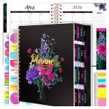 Planner 2025-2026, 18 Months Large Academic Daily Weekly Monthly Planner Organizer, July. 2025 - Dec. 2026, 8.5x9.8\ Agenda with Page Tabs, Separator Page, Pocket Folder, Bookmark, Stickers and Sticky