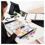 Planner 2025-2026, 18 Months Large Academic Daily Weekly Monthly Planner Organizer, July. 2025 - Dec. 2026, 8.5x9.8\ Agenda with Page Tabs, Separator Page, Pocket Folder, Bookmark, Stickers and Sticky