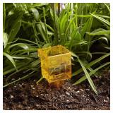 10 Pack 1.5\ RainSprinkler Gauge, Wide Mouth, Bright Yellow, Outdoor Water Measuring Tool - Retail: $17in