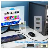 DteeDck DisplayPort to VGA Cable 10ft, DP Display Port to VGA Adapter Cable Converter Male to Male Braided Cord for Monitor Desktop Laptop Display Projector HDTV - Retail: $12