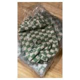 SOIDRAM 2 Pcs Checkered Makeup Bag Large Cosmetic Bag Toiletry Bag Makeup Pouch Travel Bag Organizer Cute Makeup Brushes Aesthetic Accessories Storage Bag for Women Green - Retail: $12