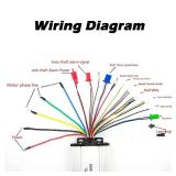 munirater 48-72V 2000W Brushless Speed Motor Controller Replacement for Electric Bike