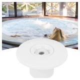 Milltrip Pool Jet Nozzle, 2in 360° Swivel Rotatable Massage Nozzle, Pool Eyeball Jet Swimming Spa Accessory Water Outlet Pool Spa Jet Pool Wall Return for Spa Center Swimming Pool Massage Outdoor - R