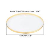 PATIKIL 5.5 Inch Inner Dia. Lampshade Diffuser, 2 Pieces Dustproof Dust Protection Cover Acrylic Board for Barrel Lamp Shade - Retail: $14