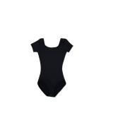 Capezio girls Team Basic Short Sleeve athletic leotards, Black, 8 10 US size medium  - Retail: $16
