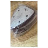 Jamiikury 50pcs Mouse Sander Sandpaper Assortment Kit, 5 Hole Detail Sander Sandpaper Palm Sander Paper Mouse Sanding Pads Hook and Loop Sanding Sheets - 4080120180240 Grit - Retail: $10