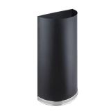 Safco Half Round Receptacle in Black - Retail: $87