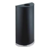 Safco Half Round Receptacle in Black - Retail: $87