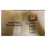 6-Tier Wall Mounted Towel Rack - Retail: $25