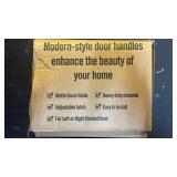 Tanmet Modern Matte Black Door Handle Set (2pk) - Retail: $25