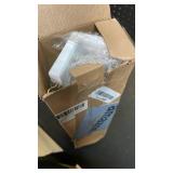 SANY DAYO HOME Jewelry Organizer with 30 Hooks and Cosmetics Shelf, 15 x 3 x 4 inches Wall Mounted Rustic Pine Wood Holder for Necklaces and Bracelets, Suitable for Kids and Adults (Retro White) - Ret