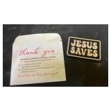 Jesus Saves Embroidered Patch - Retail: $8