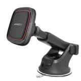 APPS2Car Magnetic Phone Mount for Car, Dashboard and Windshield Suction Cup Holder with Telescopic Arm, Requires Metal Plate (Included), Universal Fit for iPhone and Android Smartphones - Retail: $18