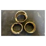 Gold-Plated Bracelet Bands Set of 3 - Retail: $25