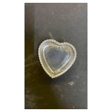 Clear Glass Heart-Shaped Trinket Box - Retail: $12