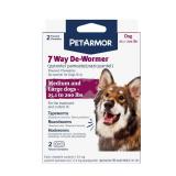 PetArmor 7-Way Deworm Dog Insect Treatment for Dogs - Above 25lbs - 2ct - Retail: $50