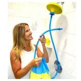 New Rinseroo JUMBO: (Fits Shower Heads 4-7  Wide) 6 Foot Slip-on  Handheld Showerhead Attachment Hose for Shower. No Install  Detachable Shower Head Sprayer. Not for tubs - Retail: $29