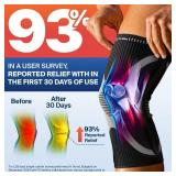 DR. BRACE ELITE Knee Brace with Size Stabilizer (2 Pack) Knee Brace for Women and Men, Workout, Sports, Daily Knee Compression Sleeve for Maximum Knee Pain Support and Fast Recovery (Mercury, Large) -
