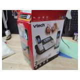 VTech DS6151-2 2 Handset 2-Line Cordless Phone System for Home or Small Business with Digital Answering System and Mailbox on Each line, Silver - Retail: $99