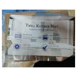 twill kitchen mat beige for high traffic home -