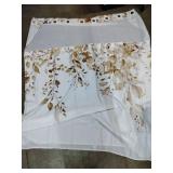 Bathroom shower curtain floral design unbranded  -