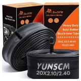 2-PCS 20\ Heavy Duty Bike Tire Tubes 20x2.102.40 Schrader Valve (5262-406) 20 Bicycle Inner Tubes Compatible with 20x2.10 20x2.125 20x2.20 20x2.25 20x2.3 20x2.35 20x2.4 Tire Tubes - Retail: $16in