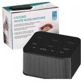 Big Red Rooster Sound Machine - 6 Sleep Sounds - Portable White Noise Machine for Office Privacy and Adult Sleeping - Compact Travel or Home - Dual Power Options - Black - Retail: $19