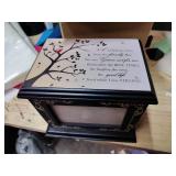 Cremation Urns for Human Ashes Adult Male or Female, Funeral Memorial Urns for Ashes with Photo Frame, Wooden Urns Box and Casket for Men Women, Burial Urn for Adults Up to 200 IBS - Retail: $35