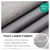 Joydeco Blackout Curtains 96 Inches Long, Light Blocking Curtains for Bedroom 2 Panels with Grommets, Thermal Insulated, Noise Reducing Room Darkening Drapes Privacy Protection for Living Room Window 