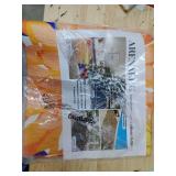 Area Rug 2x6 Washable Rug Multicolored Tropical Botanical Modern Floral Outdoor Carpet Non Slip for Patio, Deck, Backyard, Porch - Retail: $30