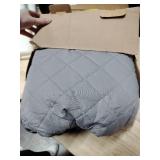 Easy-Going Reversible Couch Cover for 3 Cushion Couch Sofa Cover for Dogs Water Resistant Furniture Protector Cover with Foam Sticks Elastic Straps for Pet Cat (Sofa, GrayGray) - Retail: $33