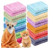Irenare 12 Pcs Dog Towels Microfiber Pack Bulk, 20 x 40 inch Quick Drying Absorbent Pet Puppy Towels for Drying Small Puppy Dog Cat Pet Kitten Grooming Bathing Shower Travel Supplies - Retail: $28
