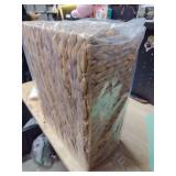 StorageWorks Extra Large Wicker Baskets with Lid for Organizing, Water Hyacinth Storage Baskets for Shelves, Decorative Box with Built-in Handles, Natural, 1 Pack - Retail: $45