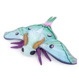 Frankiezhou Home Luna Moth Plush Toy, Large Luna Moth Stuffed Animals 16in, Realistic Soft Big Moth Plushie Model Toy, Unique Plush Gift Collection for Kids, Medium, Green - Retail: $29